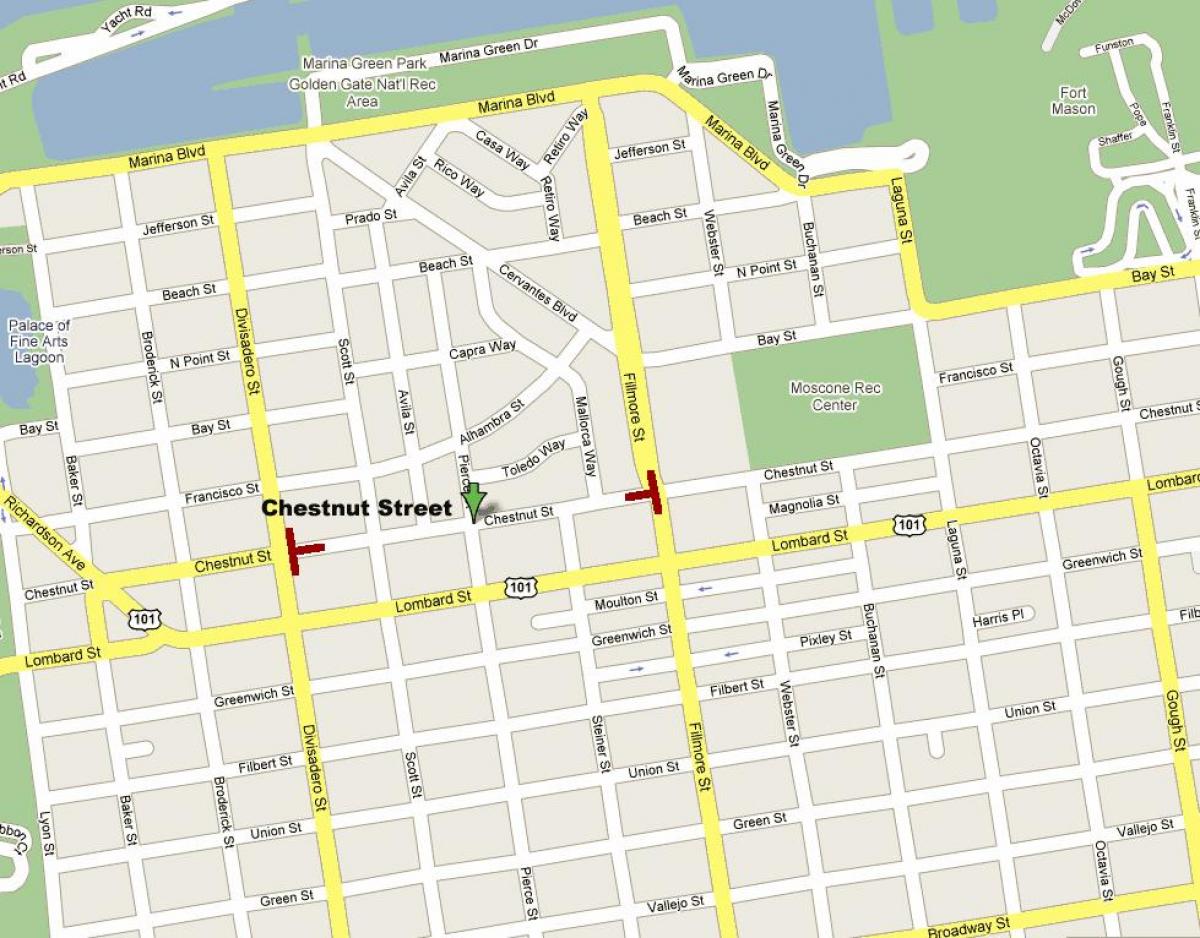 карта улиц Сан-Франциско