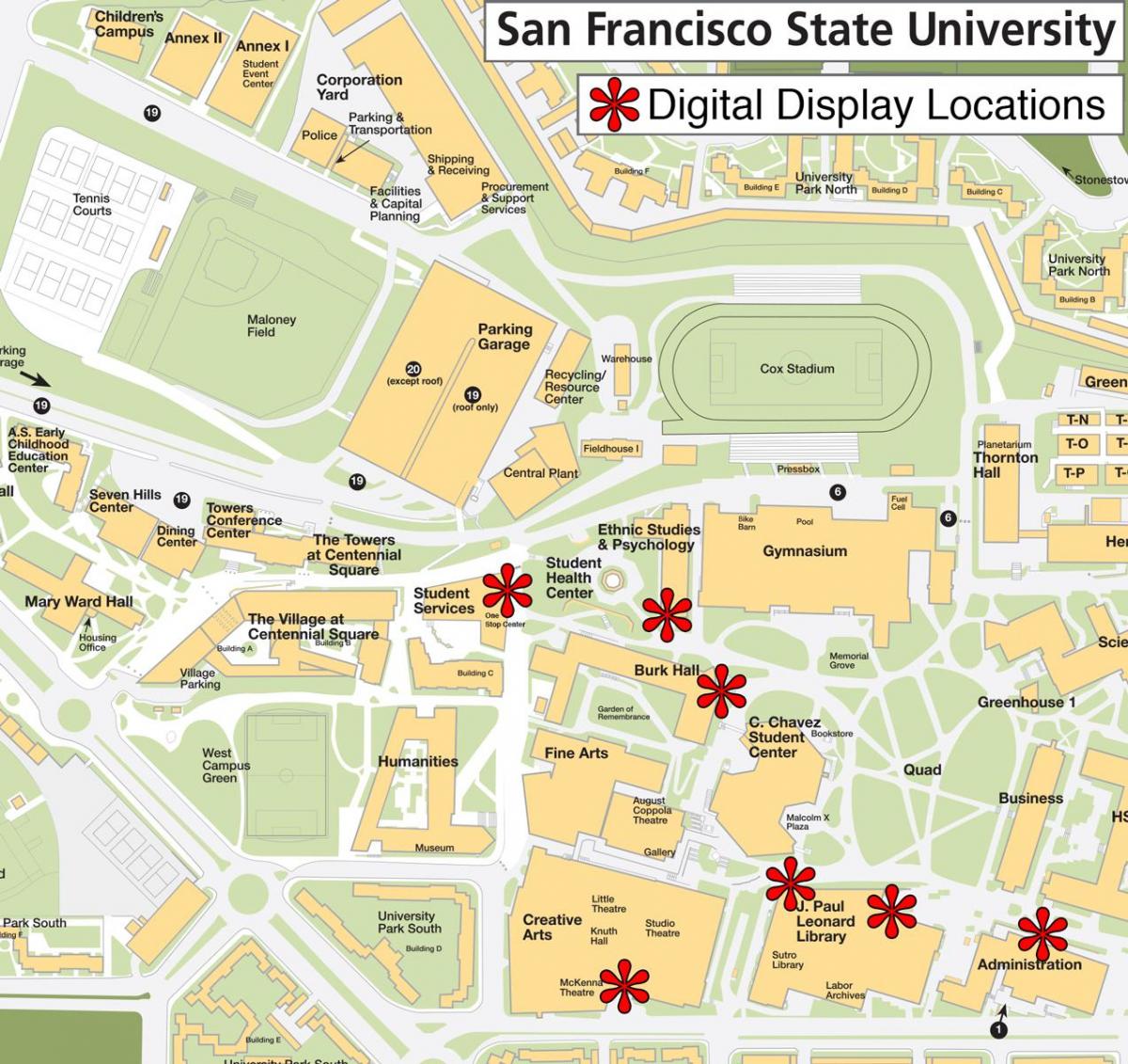 Сан-Франциско государственный университет на карте