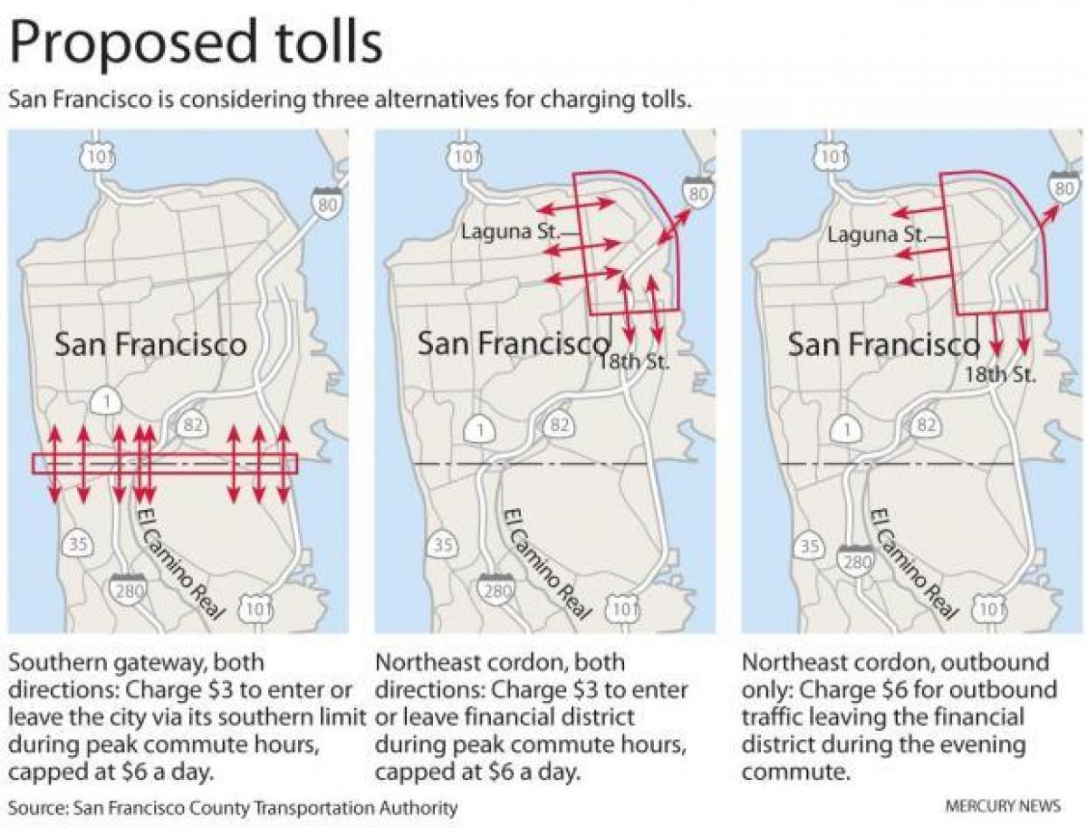Карта Сан-Франциско звонит