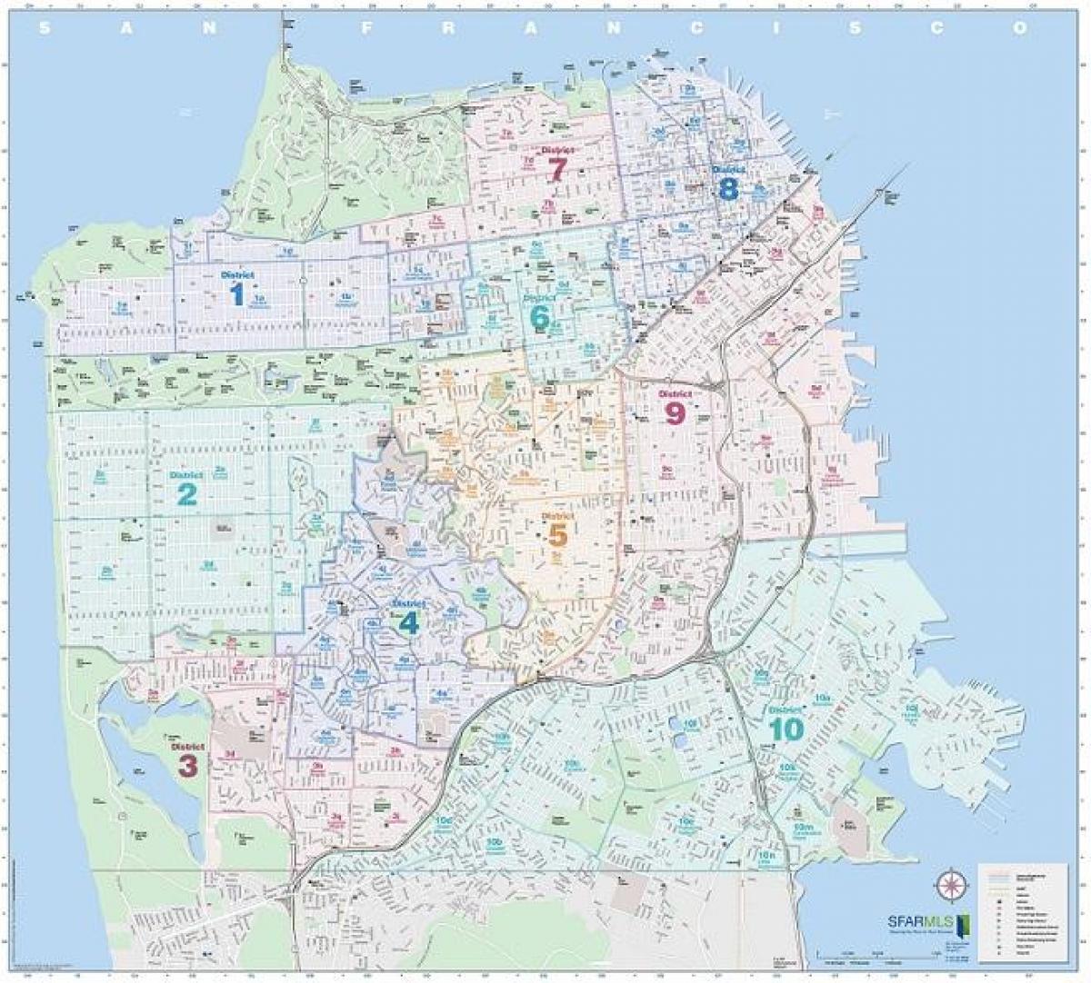Сан-Франциско МЛС карте