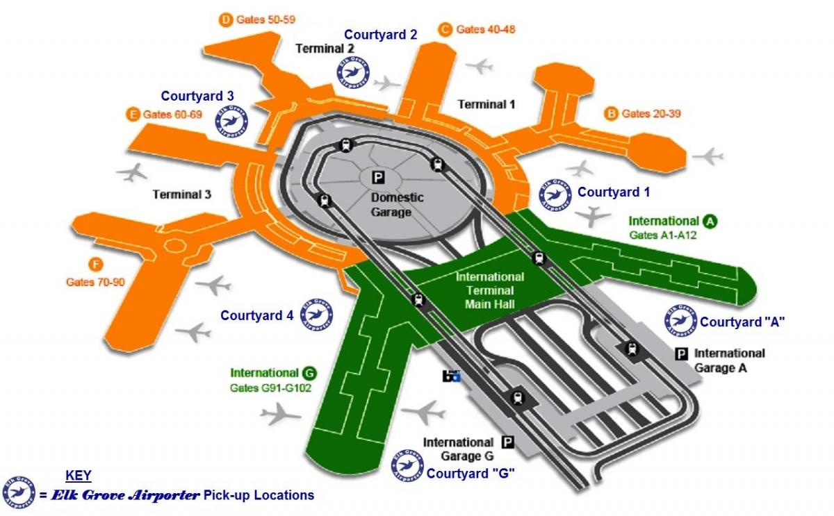 СФО международного терминала прилета карте 