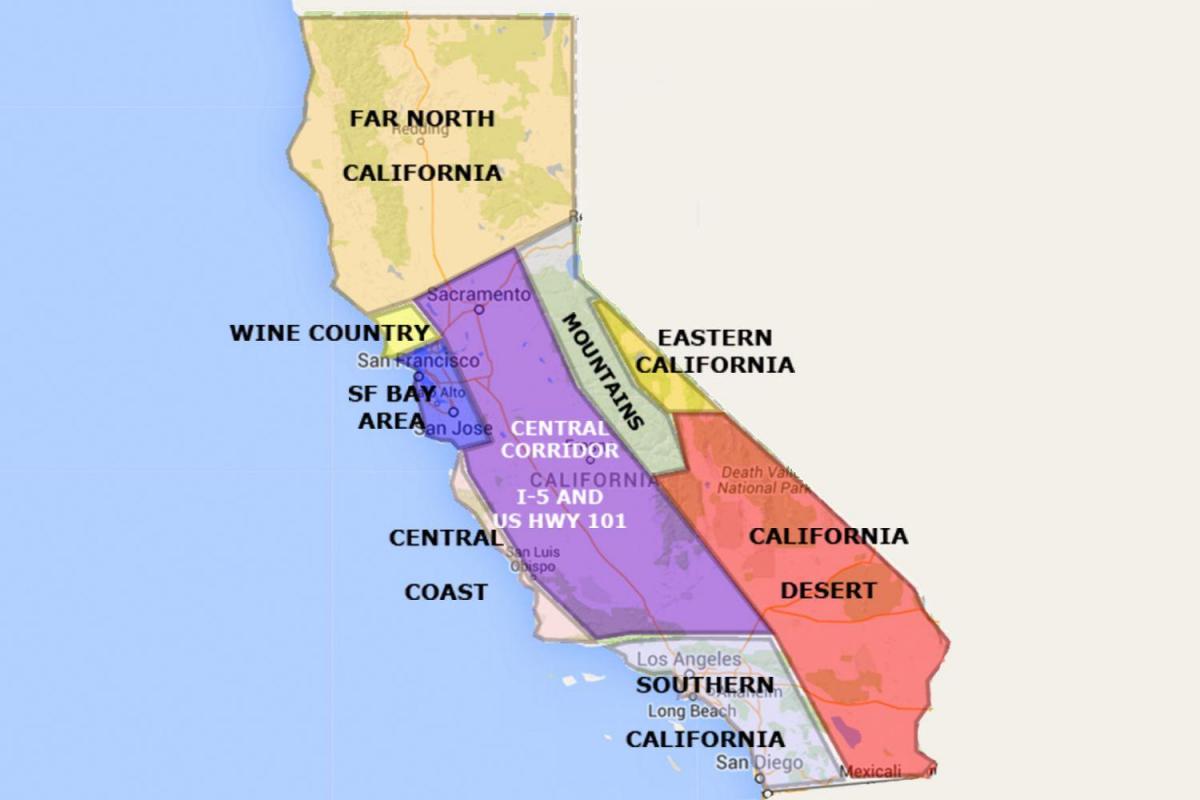 Сан-Франциско Калифорния на карте