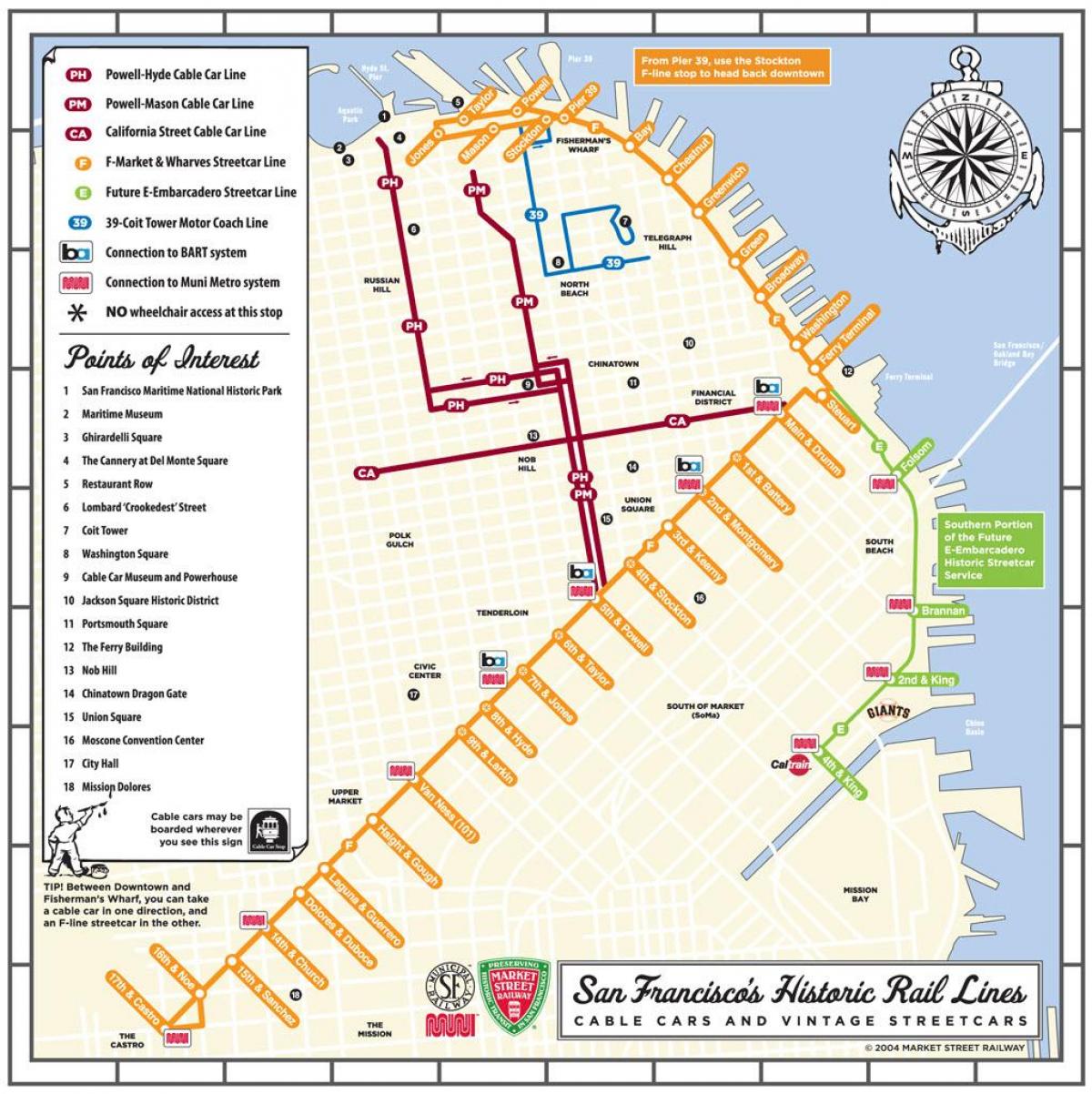 Сан-Фран вагонетки карте
