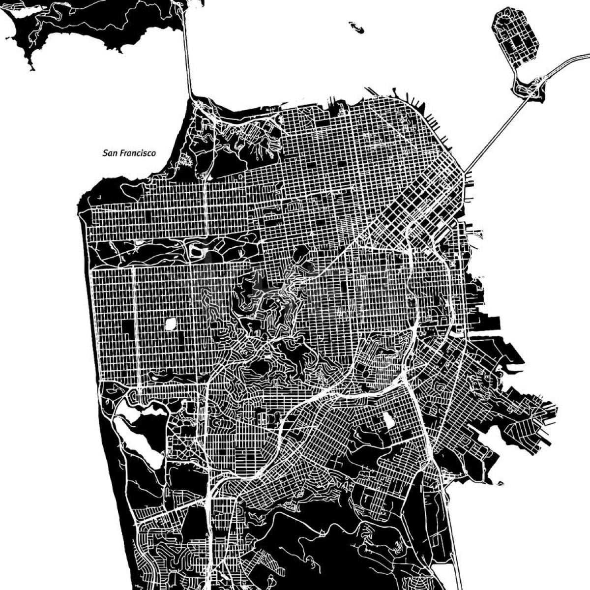 Карта Сан-Франциско вектор