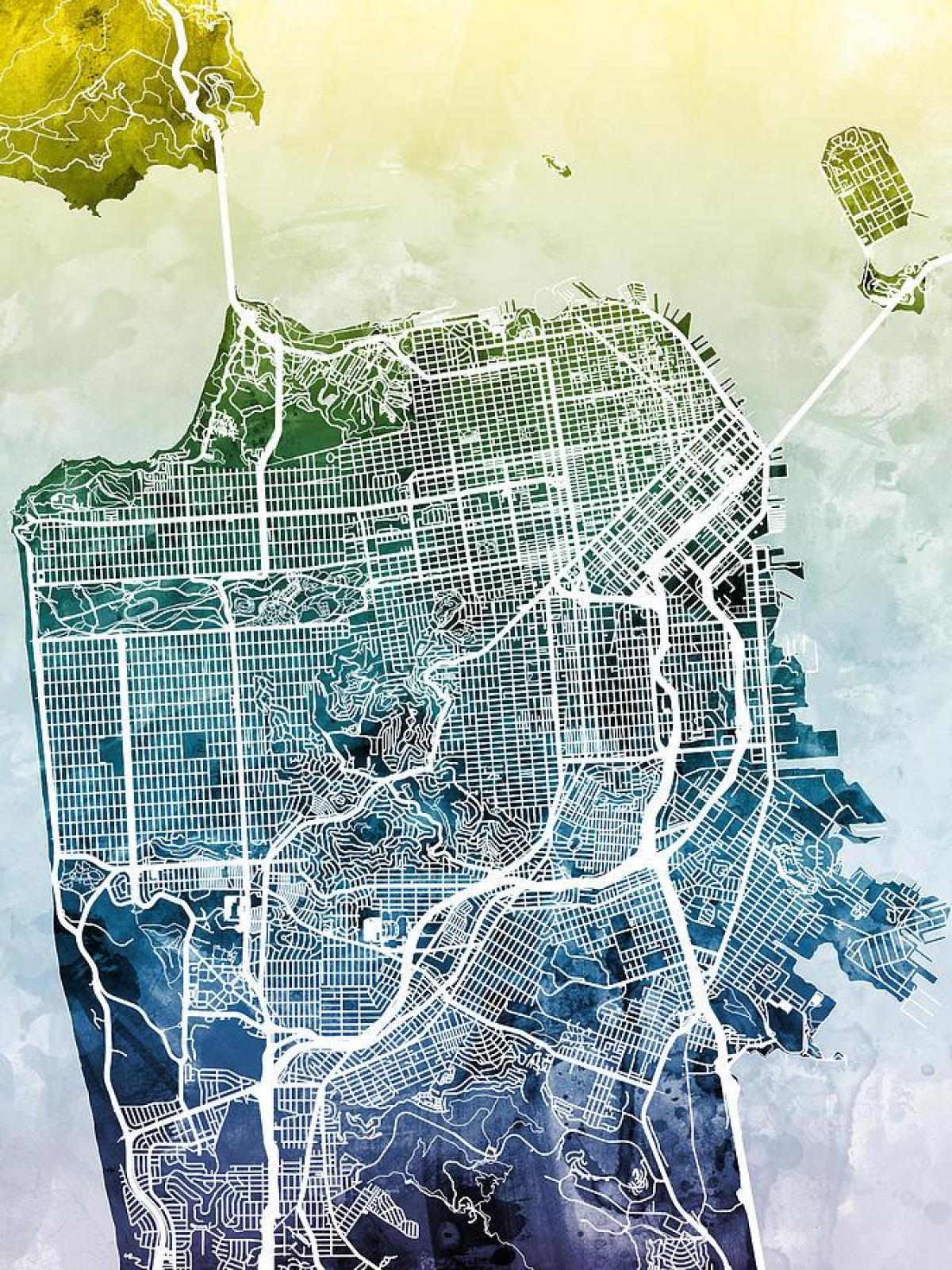 Карта Сан-Франциско искусства