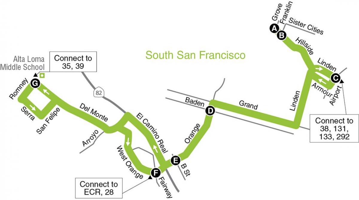 Карта Сан-Франциско начальной школы