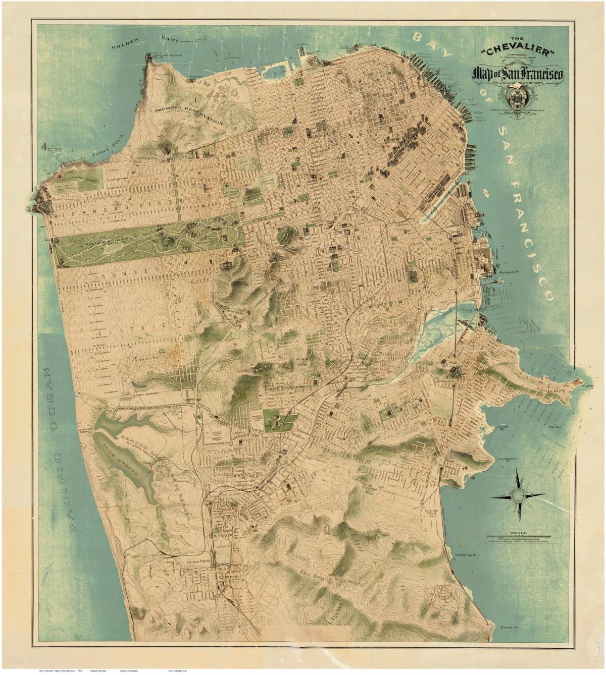 Карта Старого Сан-Франциско 