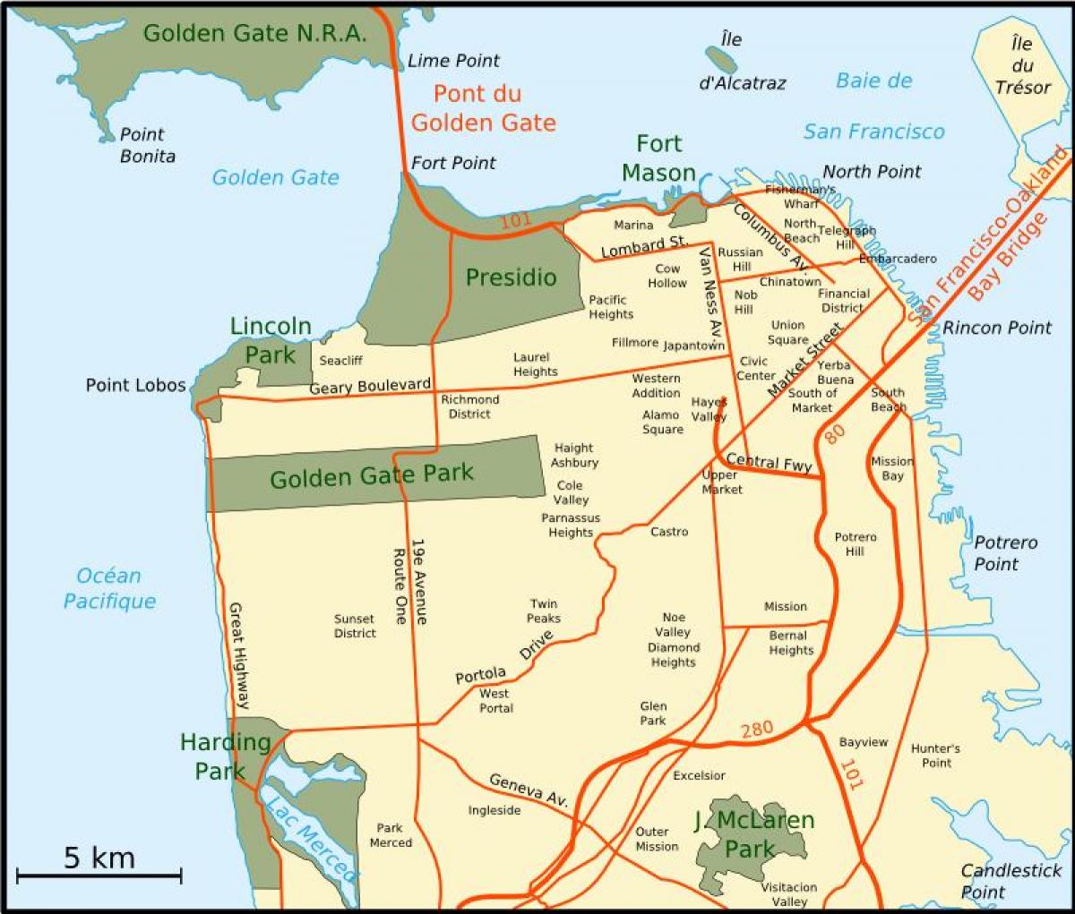 Карта Большого залива