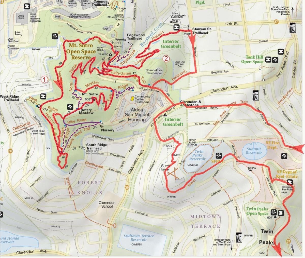Карта бухты велосипедные дорожки