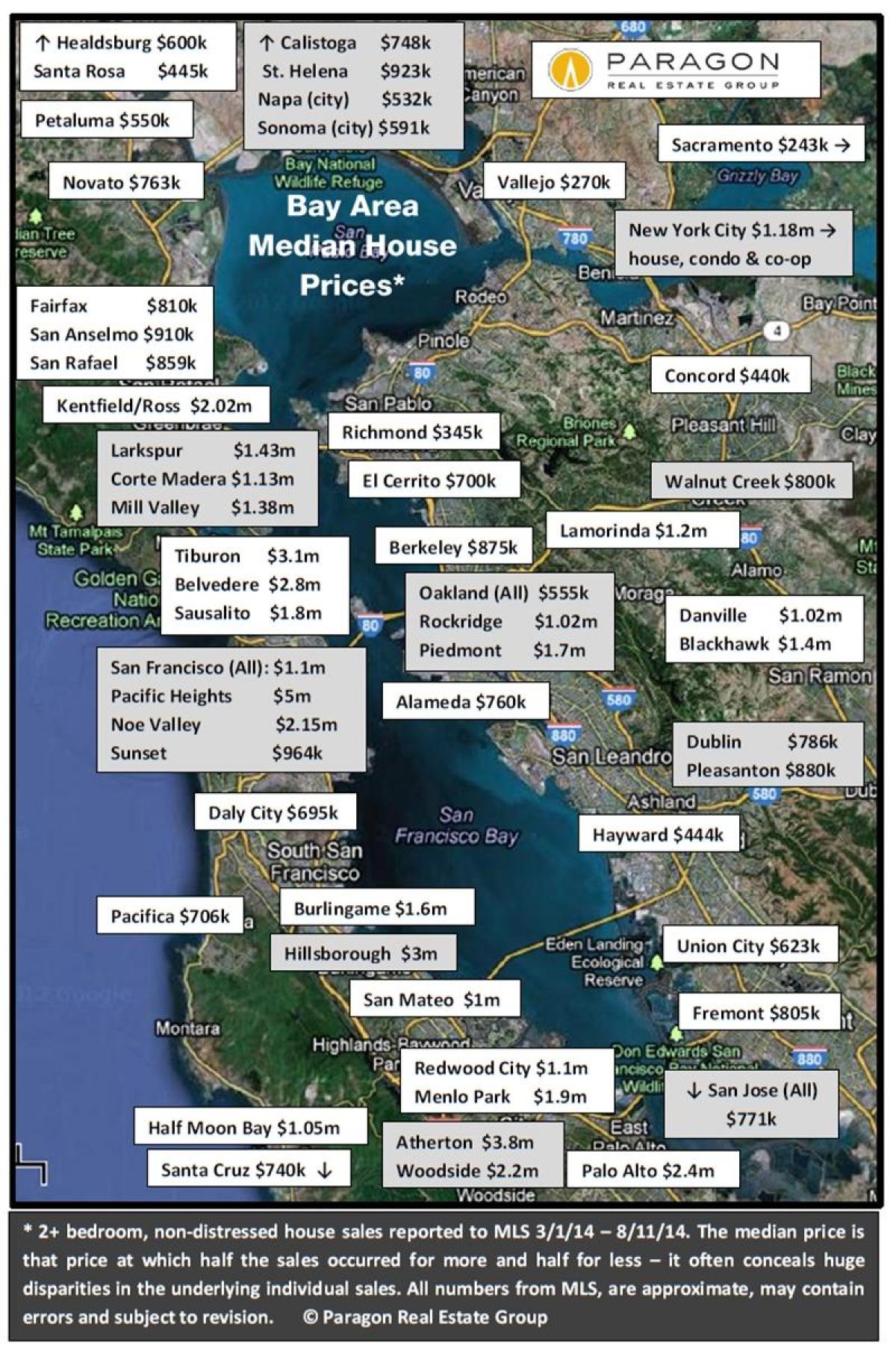 Карта зона ценам залива жилья 