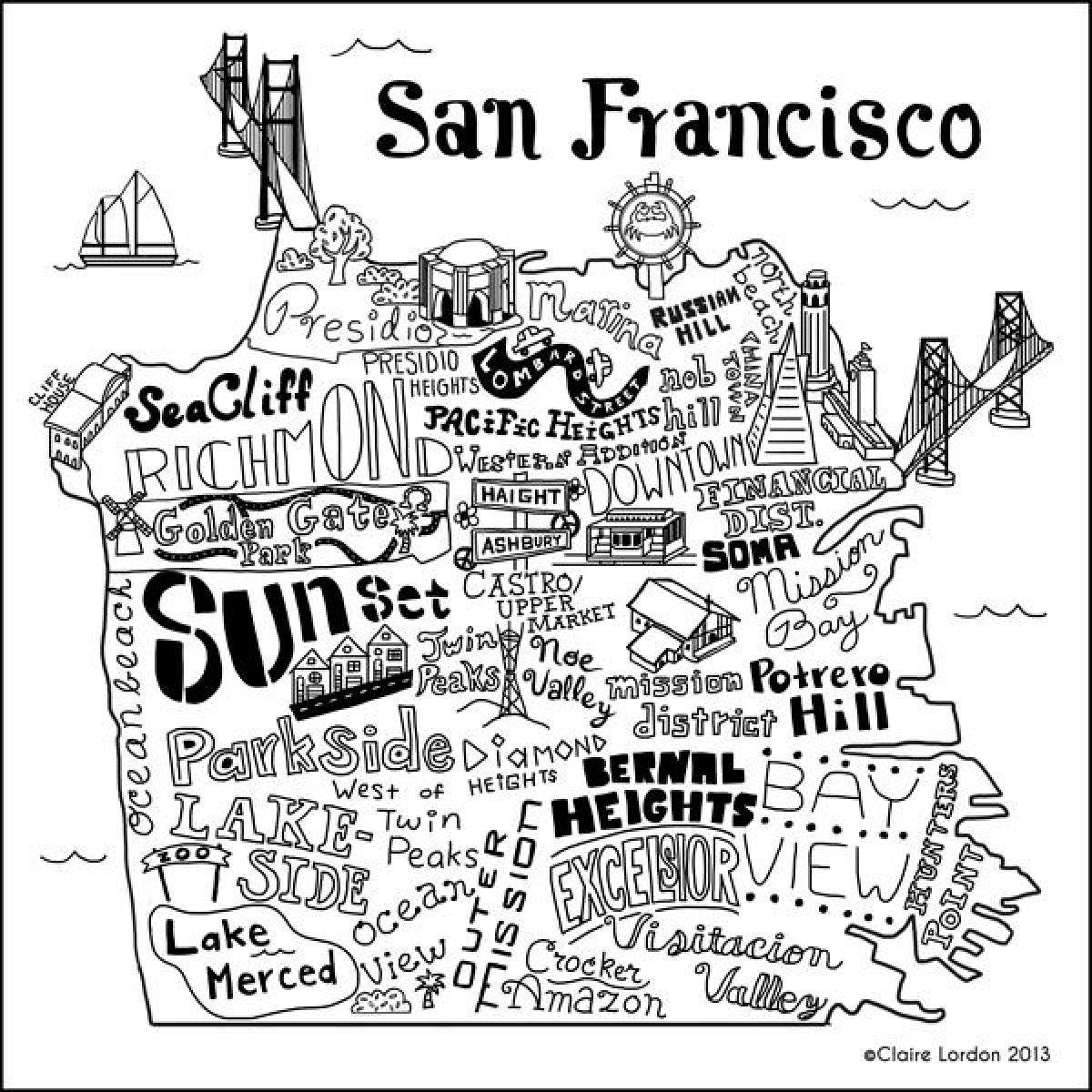 Карта магазинов Сан-Франциско