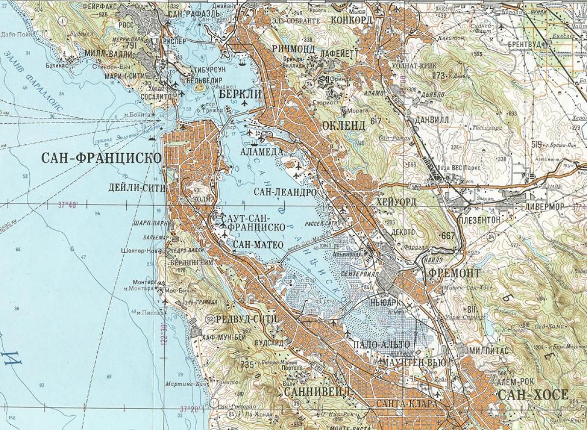 Карта советский-Сан-Франциско