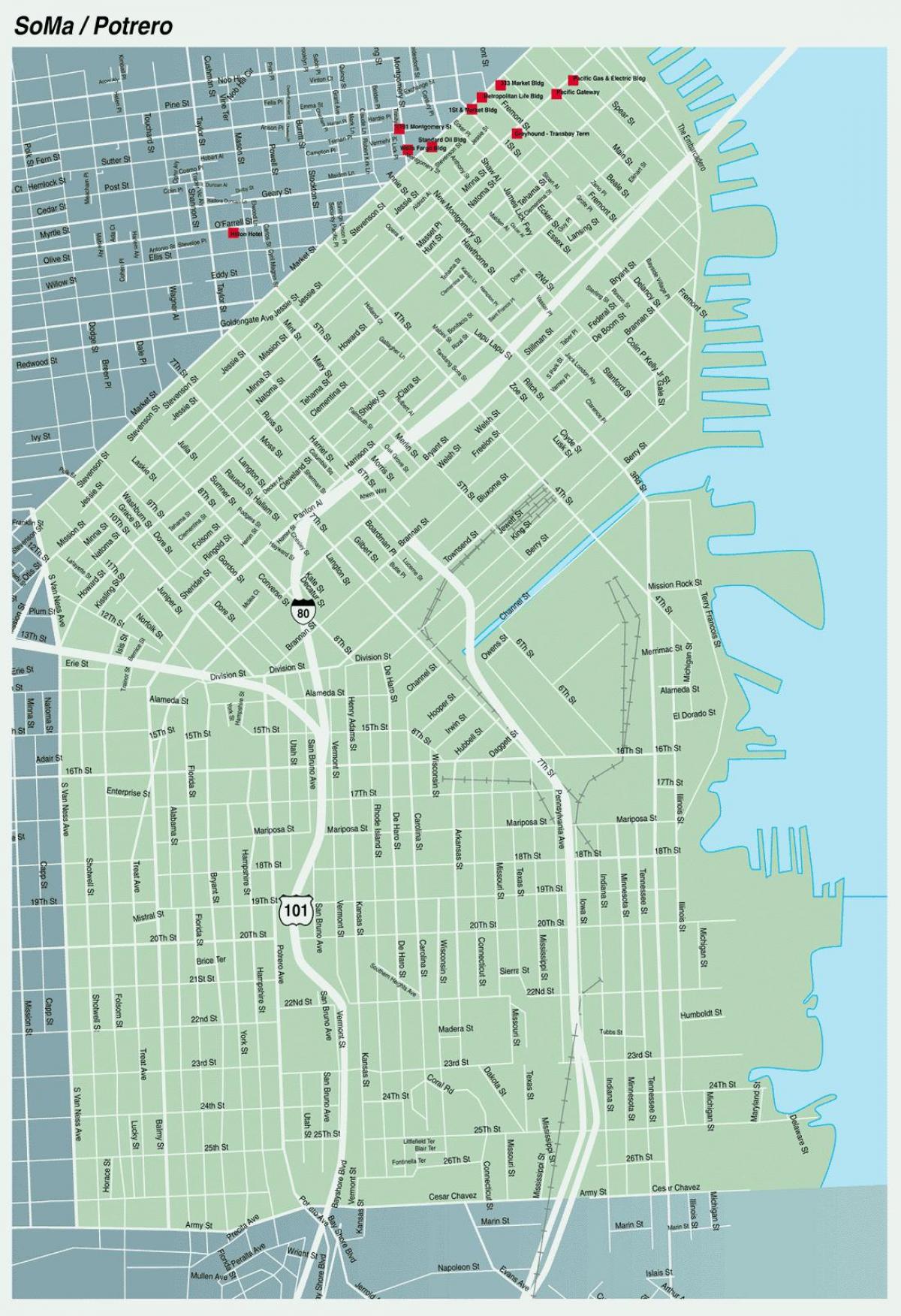 карта сома Сан-Франциско