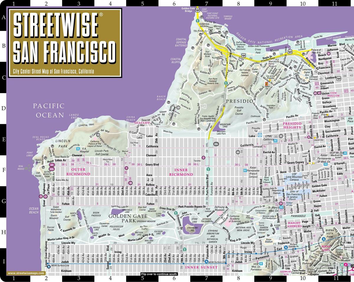 Карта улиц Сан-Франциско