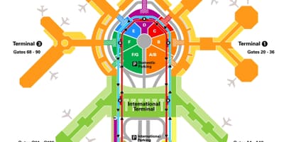 Сан-Франциско терминал аэропорта карте