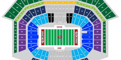 Карта 49ers и парковка 