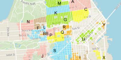 Бесплатная парковка на улице Сан-Франциско карте