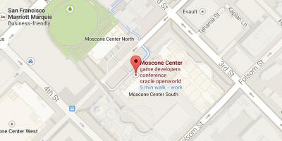 Карта конференц-центра Moscone в Сан-Франциско