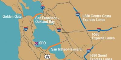 Платные дороги в Сан-Франциско карте