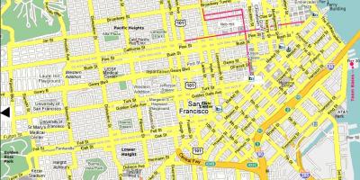 Сан-Франциско достопримечательности на карте