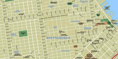 Карта достопримечательностей Сан-Франциско
