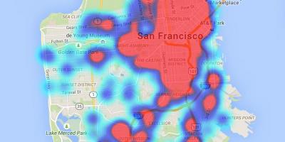 Тепловая карта Сан-Франциско