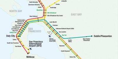 Сан-Франциско аэропорт Барт карте
