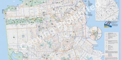 Карта Сан-Франциско велосипедов