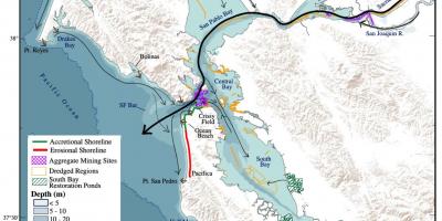 Карта Сан-Франциско глубина залива 