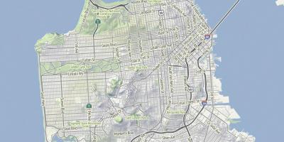 Карта Сан-Франциско местности