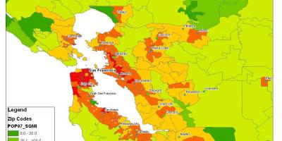 Карта населения Сан-Франциско 