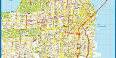 Карта Сан-Франциско стены