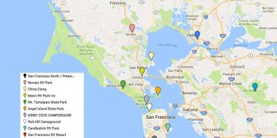 Сан-Франциско подчеркивает карте