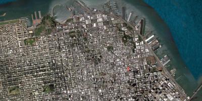 Карта спутниковая Сан-Франциско 