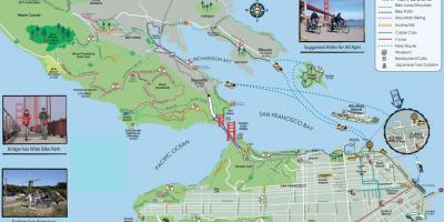 Карта экскурсию по Сан-Франциско на велосипеде 