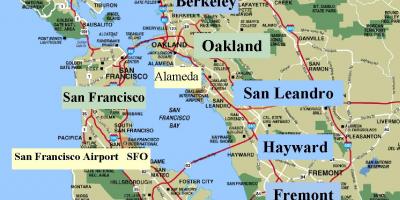 Карта Сан-Франциско Калифорния