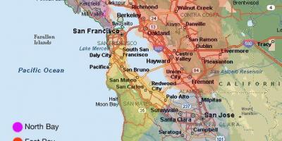 Сан-Франциско карта и окрестностях