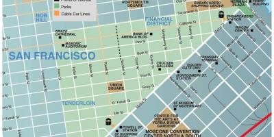 Карта площади Юнион-Сан-Франциско