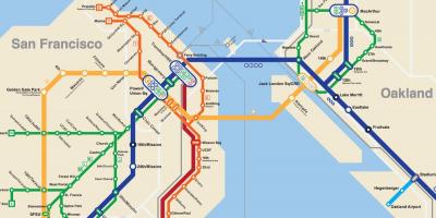 Сан-Франциско карта метро